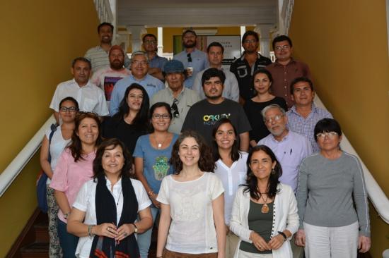 Participantes del curso con las relatoras. Archivo CNCR, 2015.