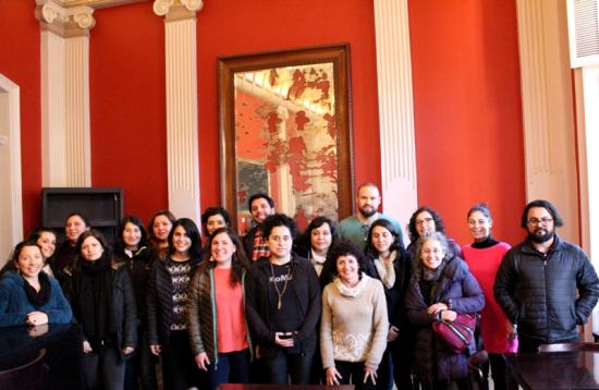 Participantes del Encuentro organizado por la Subdirección Nacional de Gestión Patrimonial desarrollado en el Museo de Historia Natural de Valparaíso